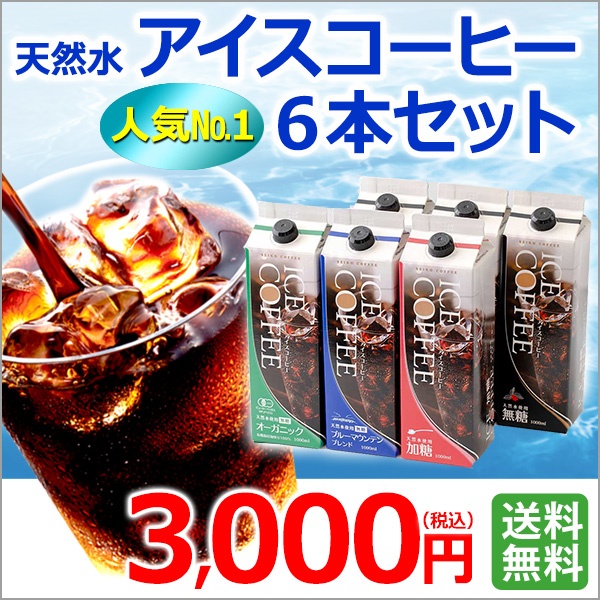 ご自宅用｜2024アイスコーヒー6本セット｜送料無料